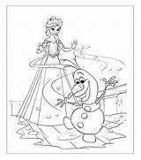 Coloring Frozen Elsa Pages Castle Ice Getcolorings sketch template
