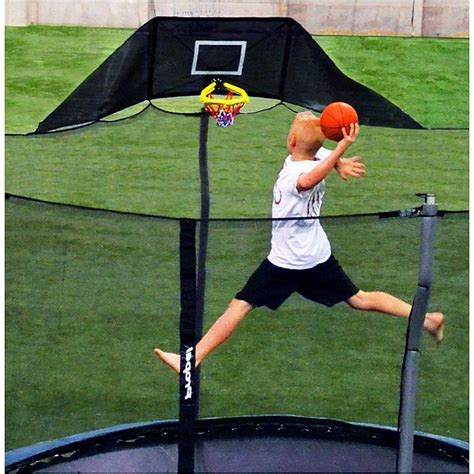 jump  jam basketball hoop trampoline attachment accessory