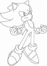 Sonic Coloring Super Pages Print Color Kids sketch template