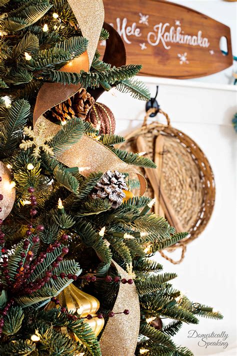 rustic luxe christmas tree  bloggers  christmas