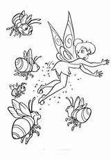 Coloring Iridessa Pages Fairy Disney Birds Tinkerbell Bees Color Main Drawing Adult Skip Choose Board sketch template