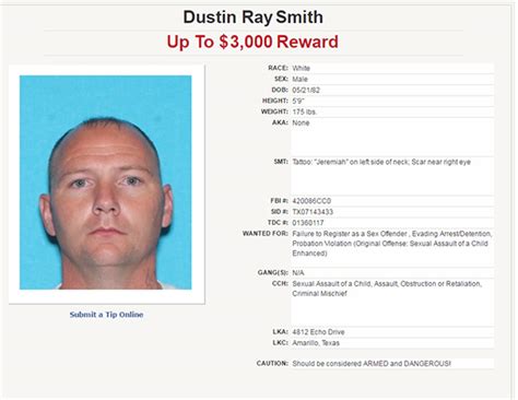 Texas Adds New Face To 10 Most Wanted Sex Offenders List
