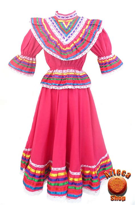 Mexican Jalisco Folklorico Pink Dress Size 8 Jalisco Dress Dresses
