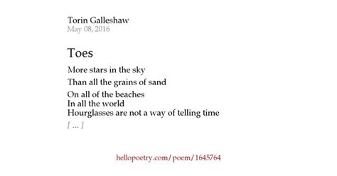 toes  torin galleshaw  poetry