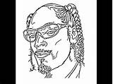 Snoop Drawing Dogg Sketch Draw Step Drawings Face Getdrawings sketch template