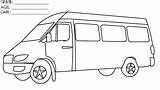 Van Coloring Kids Pages Color Ready Children sketch template
