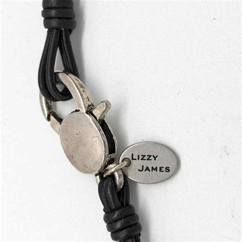 Lizzy James Lizzy Disc Natural Black Gold Silver Brac… Gem