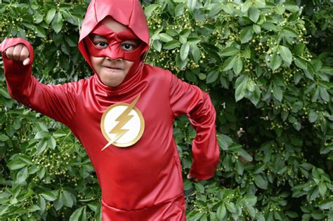 mood diy kid flash superhero costume