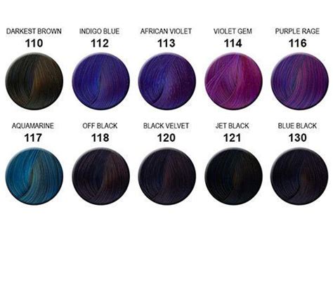 Hair Color Chart Purple 4thebabes