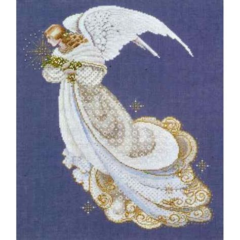 angel  dreams lavender  lace cross stitch cross stitch