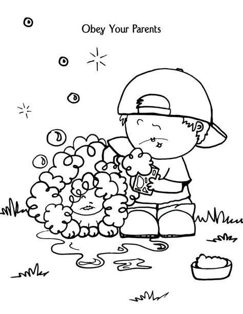 obey children coloring page coloring home