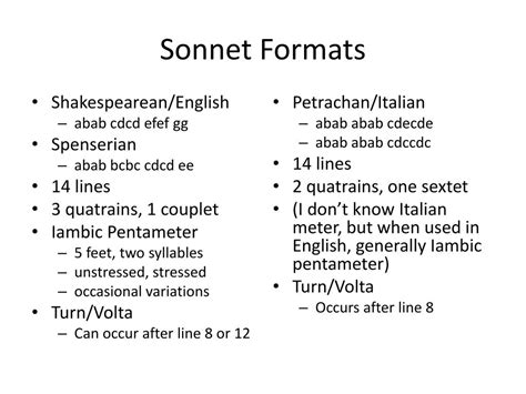 ppt shakespeare s sonnets powerpoint presentation free