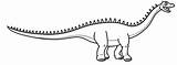 Diplodocus Coloring Pages Sharp Back Netart sketch template
