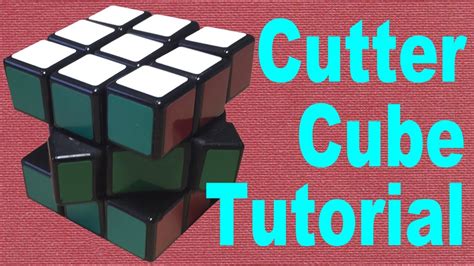 solve  cutter cube rubiks cube mod youtube