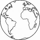 Coloring Globe Earth Clipartmag sketch template