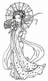 Tattoo Geisha Japanese Designs Cool Zone Coloring Drawings Deviantart Pages Meaning Tattoos Drawing Embroidery Visit Adult Samurai Choose Board Tattoomagz sketch template