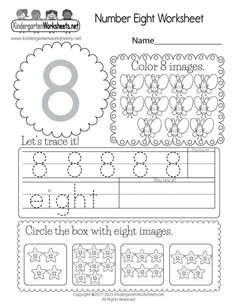 number  worksheet  printable digital