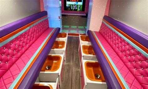 spa party bus experience pamper play kids spa groupon