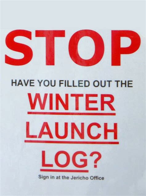 winter launch log jericho sailing centre