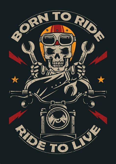 motorcycle club vector art icons  graphics