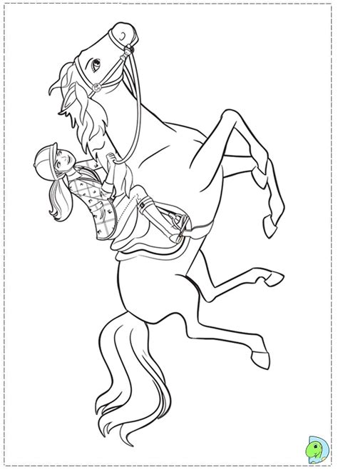 barbie majesty horse coloring page coloring home