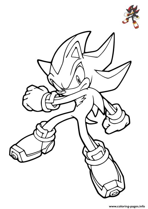 shadow sonic coloring pages coloring home