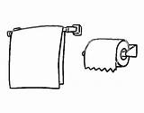 Paper Towel Toilet Coloring Coloringcrew sketch template