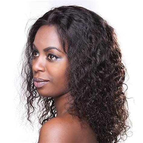 vvhair® malaysian remy virgin human hair lace front wig natural black