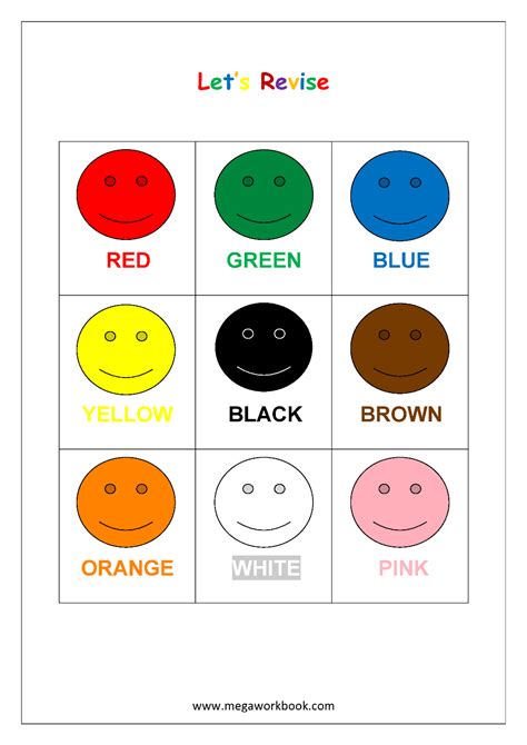 color recognition worksheets  printable printable templates