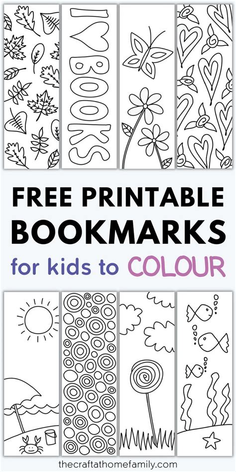cute  printable bookmarks  colour  kids adults