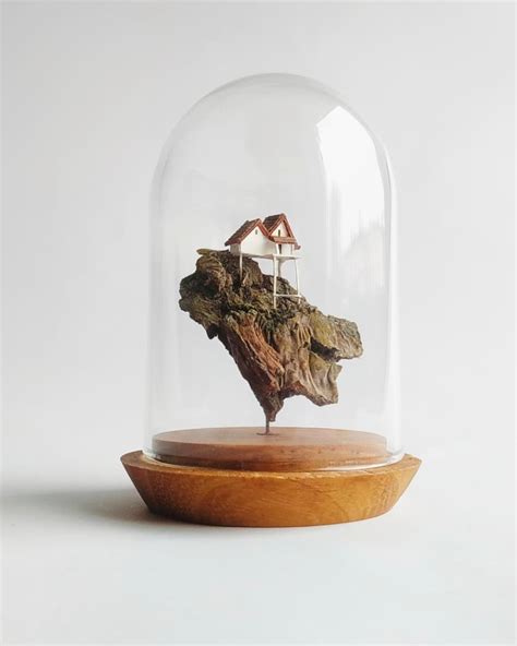 miniature sculptures bring fantasy worlds   home minimalgoods