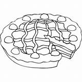 Crostata Torta Alimenti Disegnidacolorareonline Stampare sketch template