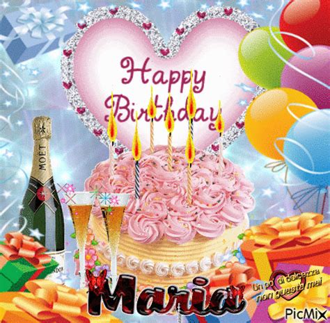 happy birthday maria  animated gif picmix