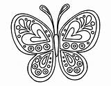 Coloring Dibujos Butterflies Butterfly Imageslist Para Mariposas Mandalas Mariposa Colorear Part Faciles Mandala Dibujo Wings Template Happy Large sketch template