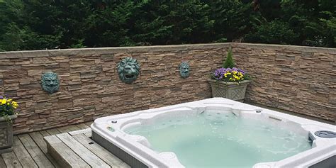 Diy Hot Tub Surround Sacked Stone Panels Genstone