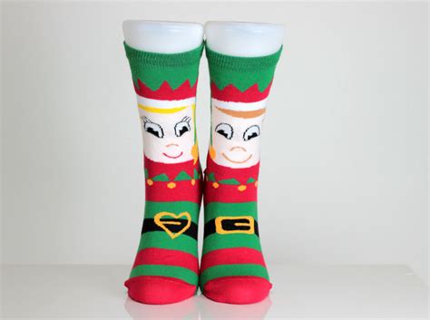 echerpe red green striped socks christmas socks love socks crazy socks
