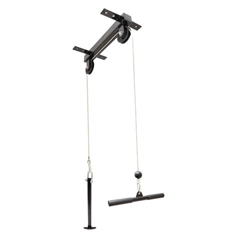 ceiling mounted lat pull  cable pulley machine home