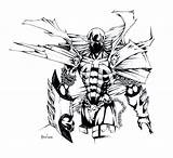 Spawn Rough Irving sketch template