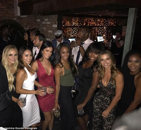Bachelorette Rachel Lindsay Skips Out On Engagement Party Daily Mail