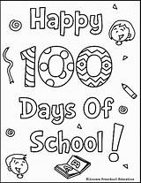 100th Kindergarten Gcssi Library Clipground Coloringfolder Educational sketch template