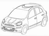 Nissan Drawing Skyline R35 Gtr Micra Gt Sketch Getdrawings Template Hatchback March Coloring sketch template