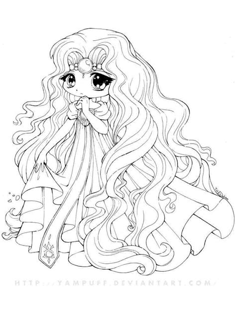 fox chibi girl coloring pages coloring pages