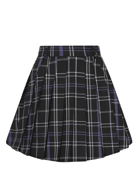 Collectif Daria Nancy Check Pleated Mini Skirt Attitude Clothing
