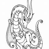 Coloring Girly Pages Printable Print Sea Colouring Cute Animals Baby Medieval Dragon Getcolorings Color Dragons Animal sketch template