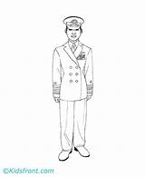 Pilot Coloring Pages Kids Printable sketch template