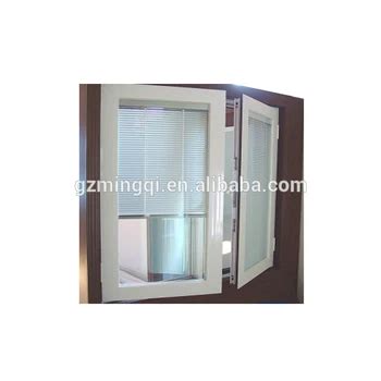 double opening aluminum casement window  double glass internal blinds buy double opening