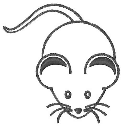 mouse outline embroidery design annthegran