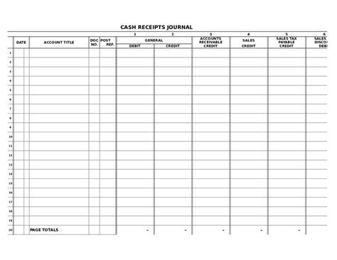 printable receipt record keeping forms