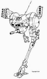Mech Battletech Robots Mechwarrior Locust Mecha sketch template