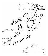 Dinosaur Pterodactyls Pterosaur Tarbosaurus Pages Coloring sketch template